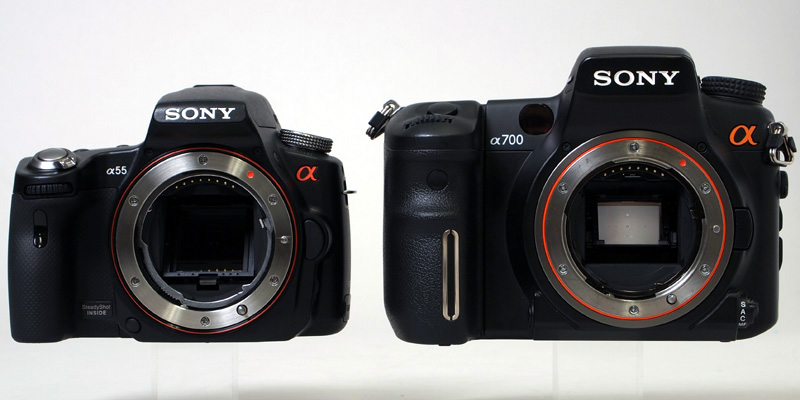 α55とα700の比較 (C)インプレス