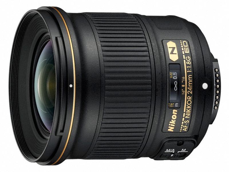 ニコン、フルサイズ対応の「AF-S NIKKOR 24mm f/1.8G ED