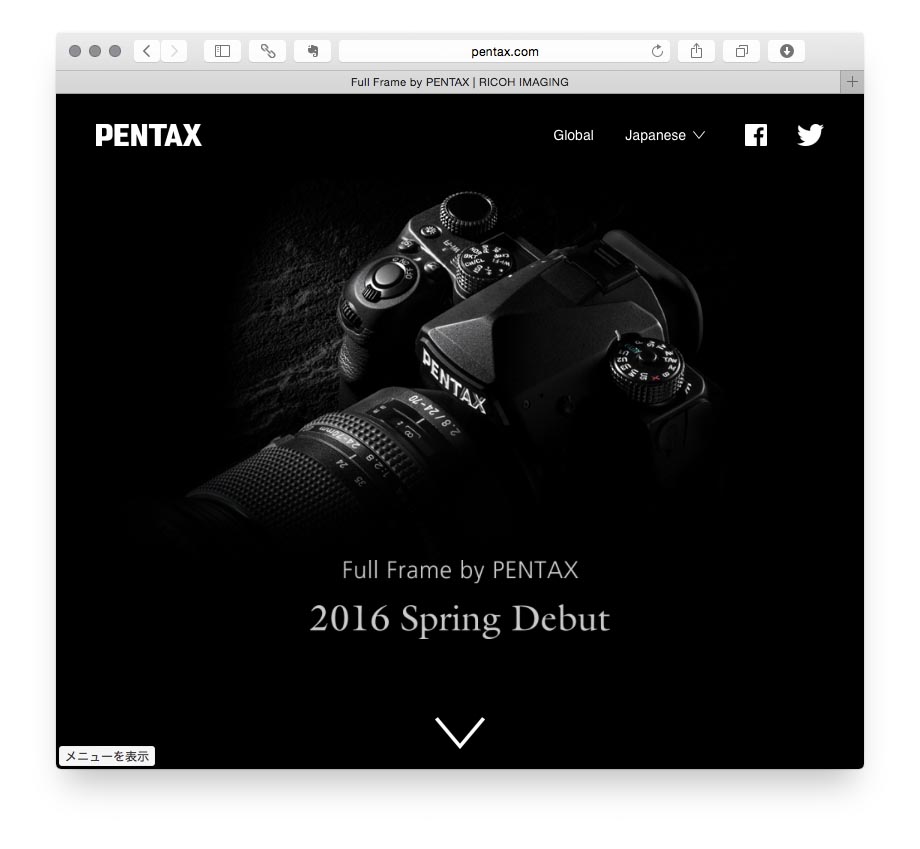 PENTAXフルサイズ一眼レフのティーザー広告が更新 - デジカメ Watch Watch