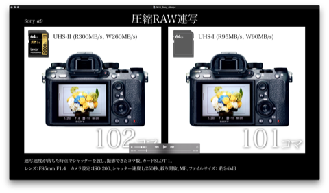 特別企画 ソニーa9で連写テスト Uhs Ii Vs Uhs Iの結果は デジカメ Watch