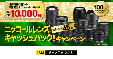 ニッコールレンズキャッシュバック!キャンペーン