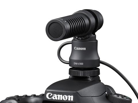 キヤノン、対応カメラから電源供給するステレオマイク「DM-E100 