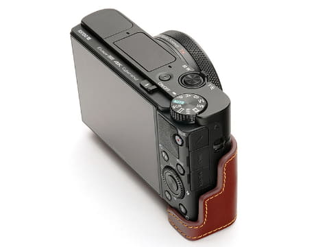 α7R IV/α6400/α6100/RX100 VII用のレザーカメラケース - デジカメ Watch