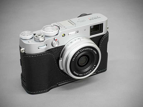 Fujifilm X100v用のレザーカメラケース デジカメ Watch