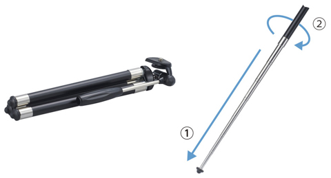 ハクバ ロッドアンテナのような伸縮構造の小型三脚 デジカメ Watch