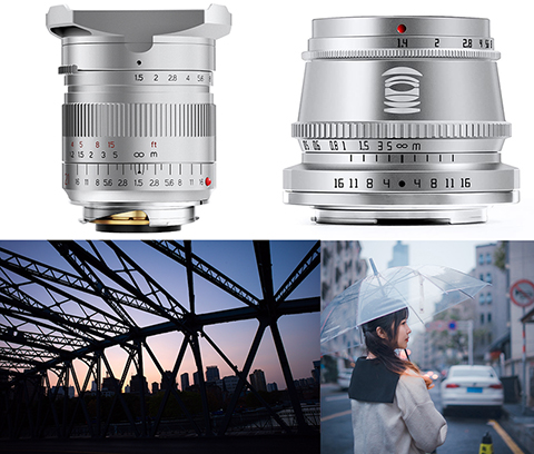 焦点工房、シルバーのTTArtisan 21mm F1.5、35mm F1.4を4月30日に発売