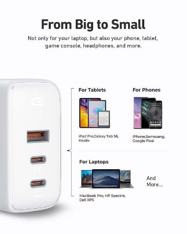 Amazon Co Jpで Aukeyの最大90w急速充電器が限定30 オフ Usb Type C 2 Type A 1 Pd 3 0対応 デジカメ Watch