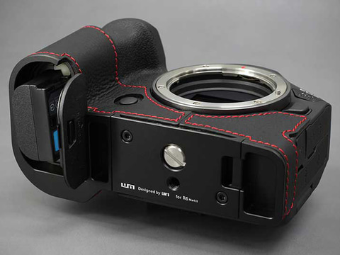 キヤノン「EOS R6 Mark II」専用のイタリアンレザーケース - デジカメ