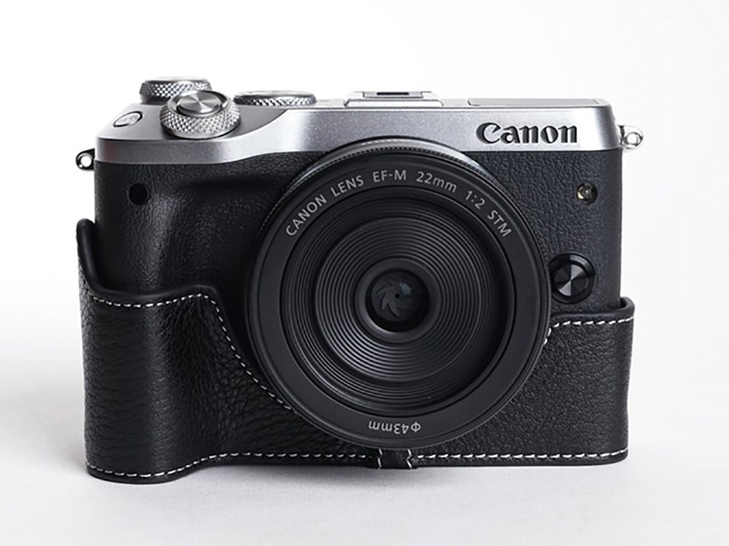Canon EOS M6 Mark II 用 ボディー ケース ダークブラウン
