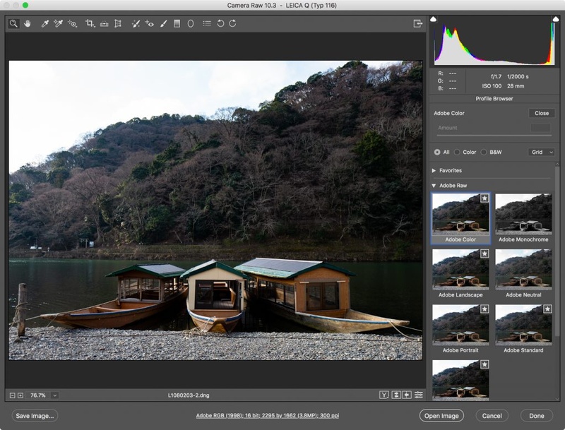 lightroom カメラ プロファイル セール 追加