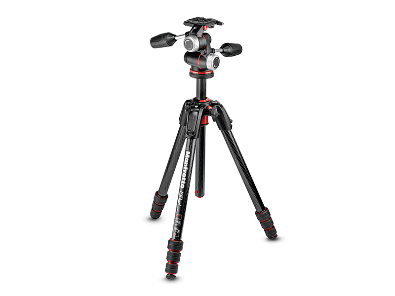 【美品】マンフロット Manfrotto アルミ4段三脚 MT190GOA4TB