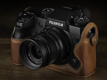 FUJIFILM X-H1用のウッド製カメラベース - デジカメ Watch