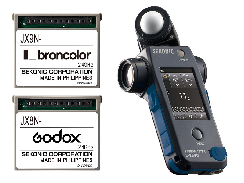 セコニック「L-858D」に、broncolor/Godox専用のトランスミッター 