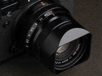 スクエアフード、「XF56mmF1.2 R」と「XF16mmF2.8 R WR」専用のアルミ