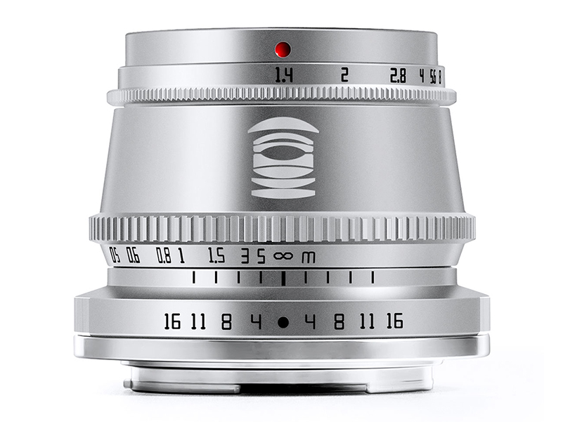 APS-C用「TTArtisan 35mm f/1.4 C」にシルバー鏡筒が追加