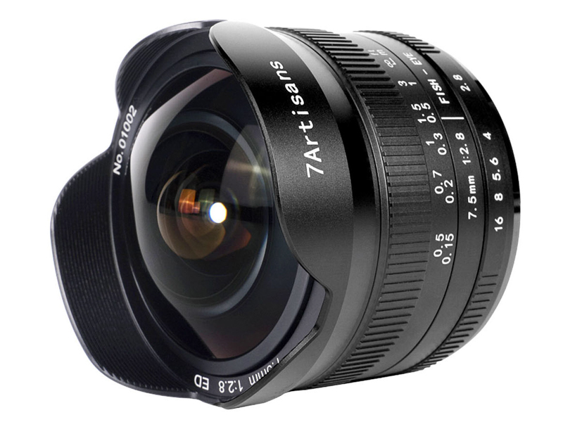 七工匠の対角魚眼MFレンズ「7Artisans 7.5mm F2.8 FISH-EYE II」が