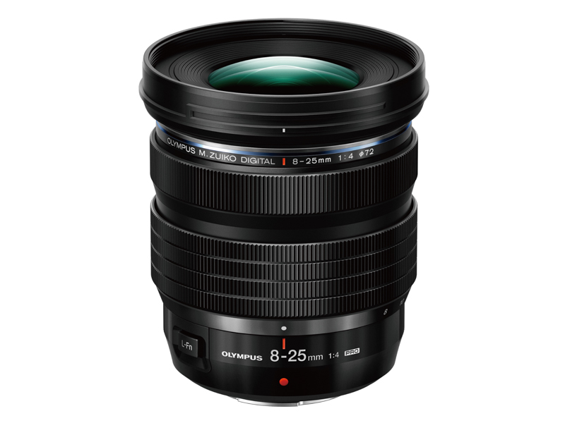35mm判16-50mm相当の3.1倍ズーム「M.ZUIKO DIGITAL ED 8-25mm F4.0 PRO