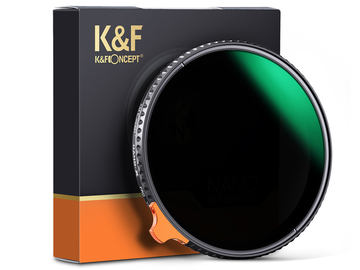 K&F Concept、効果1/1と1/2のブラックディフュージョンフィルター