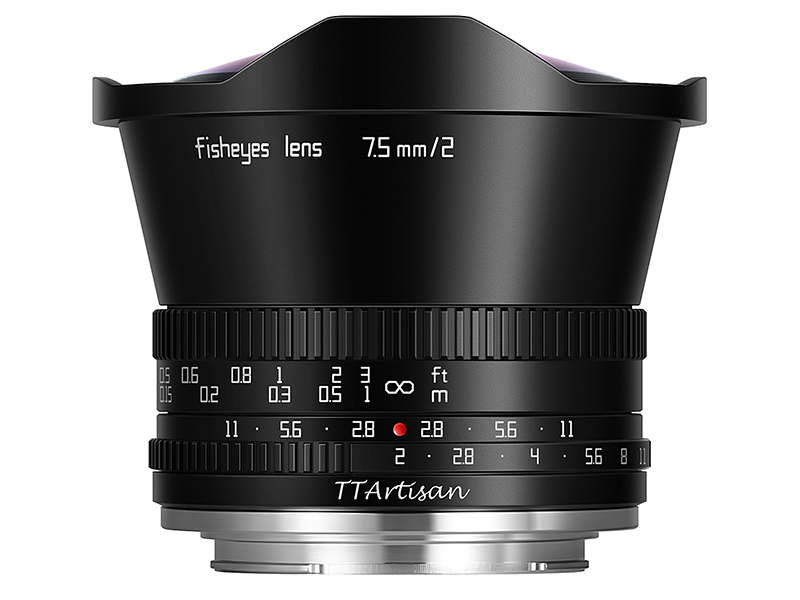 焦点工房、APS-C対応魚眼レンズ「TTArtisan 7.5mm f/2 C Fisheye 