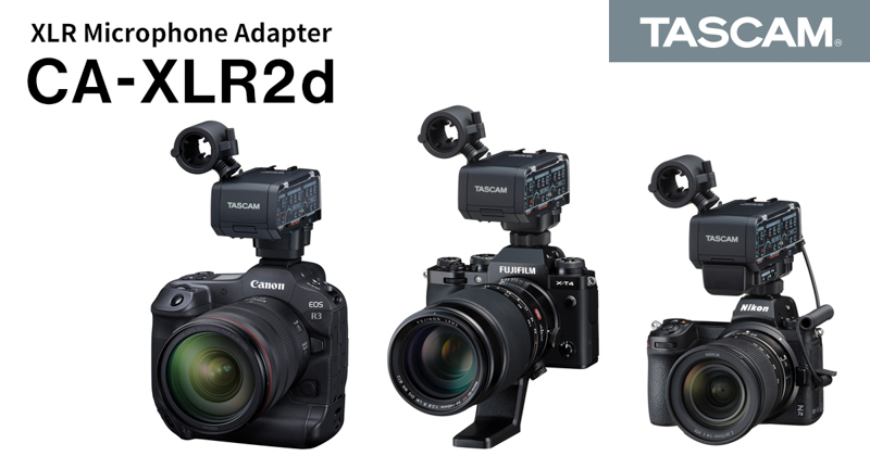 ストレッチドビー TASCAM(タスカム) CA-XLR2d-F ミラーレスカメラ対応XLRマイクアダプター(富?フイルムキット) 2チャンネルミキサー /プリ