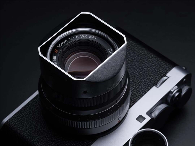 スクエアフード、富士フイルム「XF23mmF2 / XF35mmF2」専用アルミ