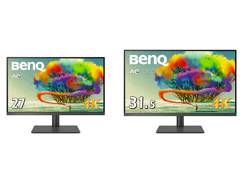 BenQ、4K UHD対応の「AQCOLOR」モニター2機種。27型8.9万円・31.5型11 