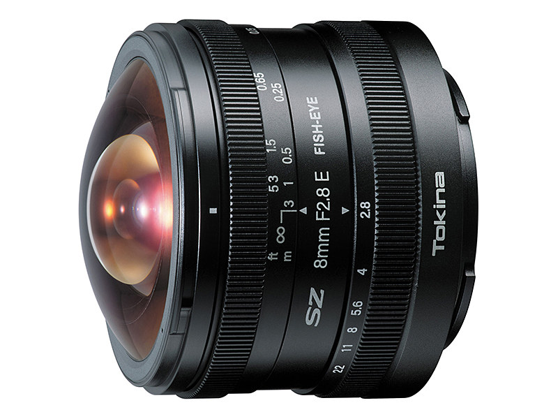 トキナー、APS-Cミラーレス向け対角魚眼「SZ 8mm F2.8 FISH-EYE MF