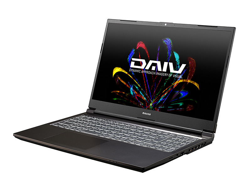 マウス、15.6型ノート「DAIV 5N」をリニューアル。第12世代