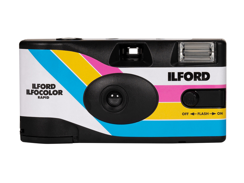 27枚撮りカラーネガフィルム装填の「ILFOCOLOR RAPID RETRO」に