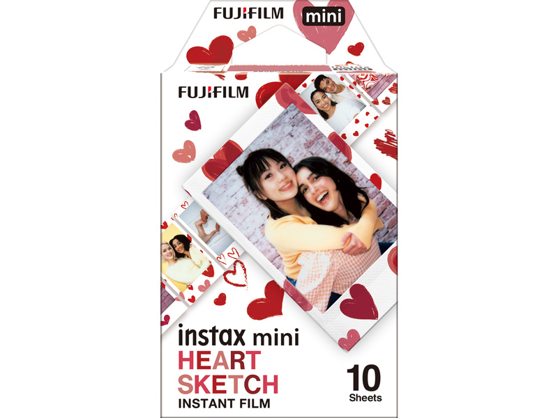 10種類のハート柄デザインが楽しめるINSTAX“チェキ”ミニ ...