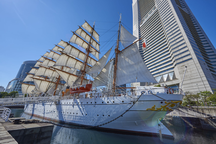イベント告知】横浜みなとみらいの「帆船日本丸」、全ての帆を広げる