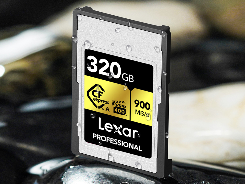 Lexar、CFexpress Type Aカード「GOLD」に320GBモデルを追加