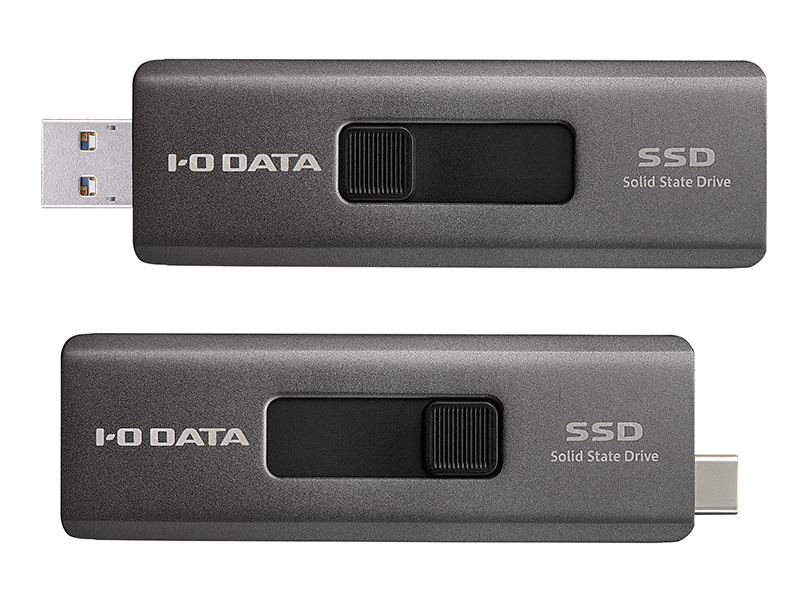 アイ・オー・データ、USB Type-A／CのスティックSSDに2TB