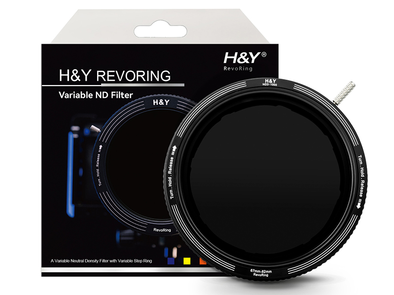 H&Y「REVORING」対応の可変ND1000フィルターに、ポートレート/動画向け