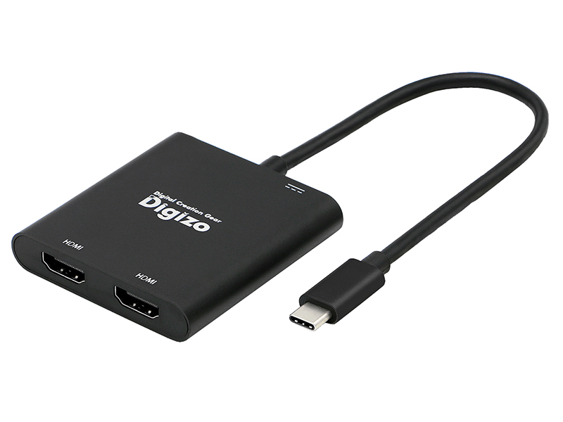 最大3画面に拡張できるUSB Type-C→HDMI×2 変換アダプター