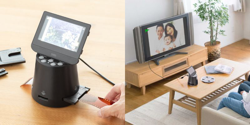 サンワダイレクト、4.3インチ画面付きのフィルムスキャナー サンワダイレクト、4.3インチ画面付きのフィルムスキャナー