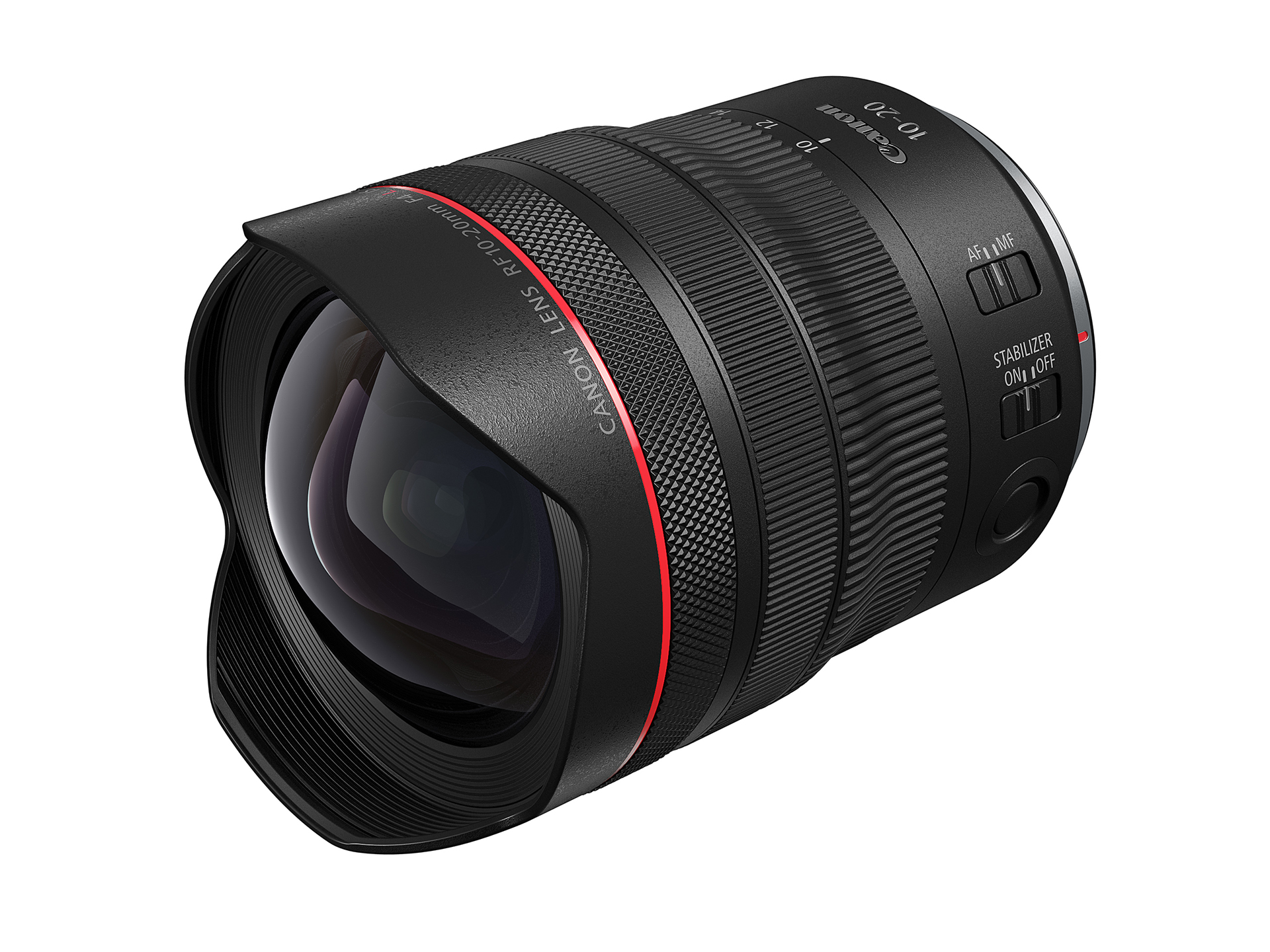 キヤノン、フルサイズ最広角のAFズームレンズ「RF10-20mm F4 L IS STM