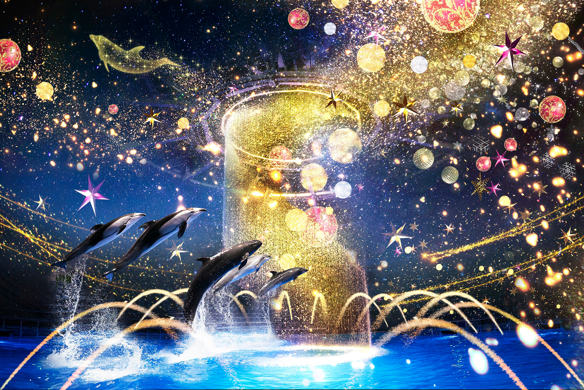イベント告知】水族館がイルミネーション会場に。イルカショーと
