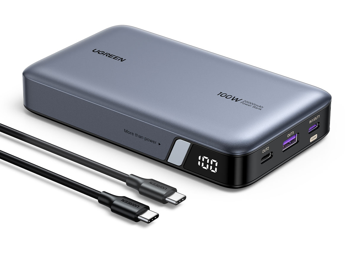 UGREEN、2万mAhのモバイルバッテリー 100W出力に対応 - デジカメ