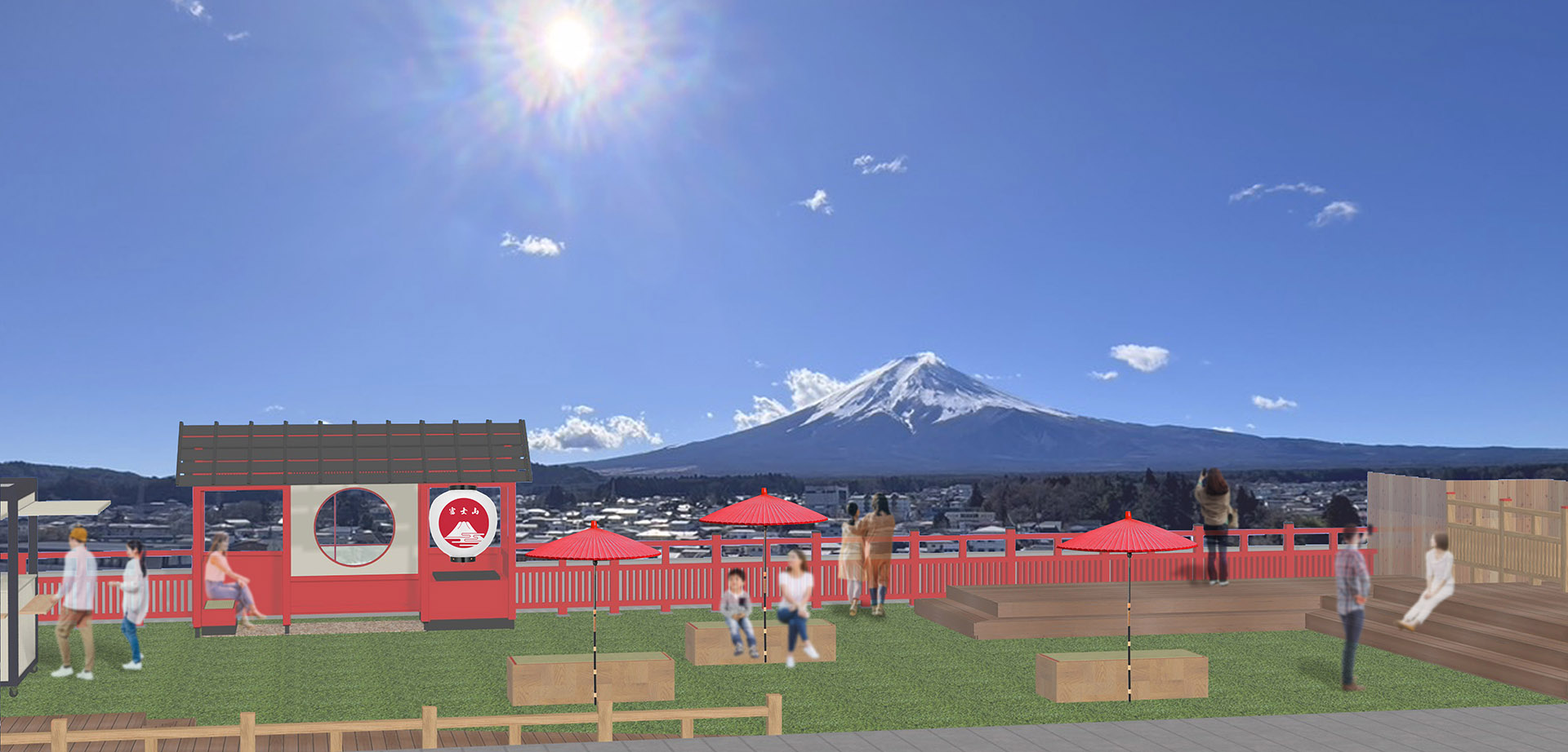 富士山を一望できる富士吉田「Q-STA」の屋上がリニューアル - デジカメ
