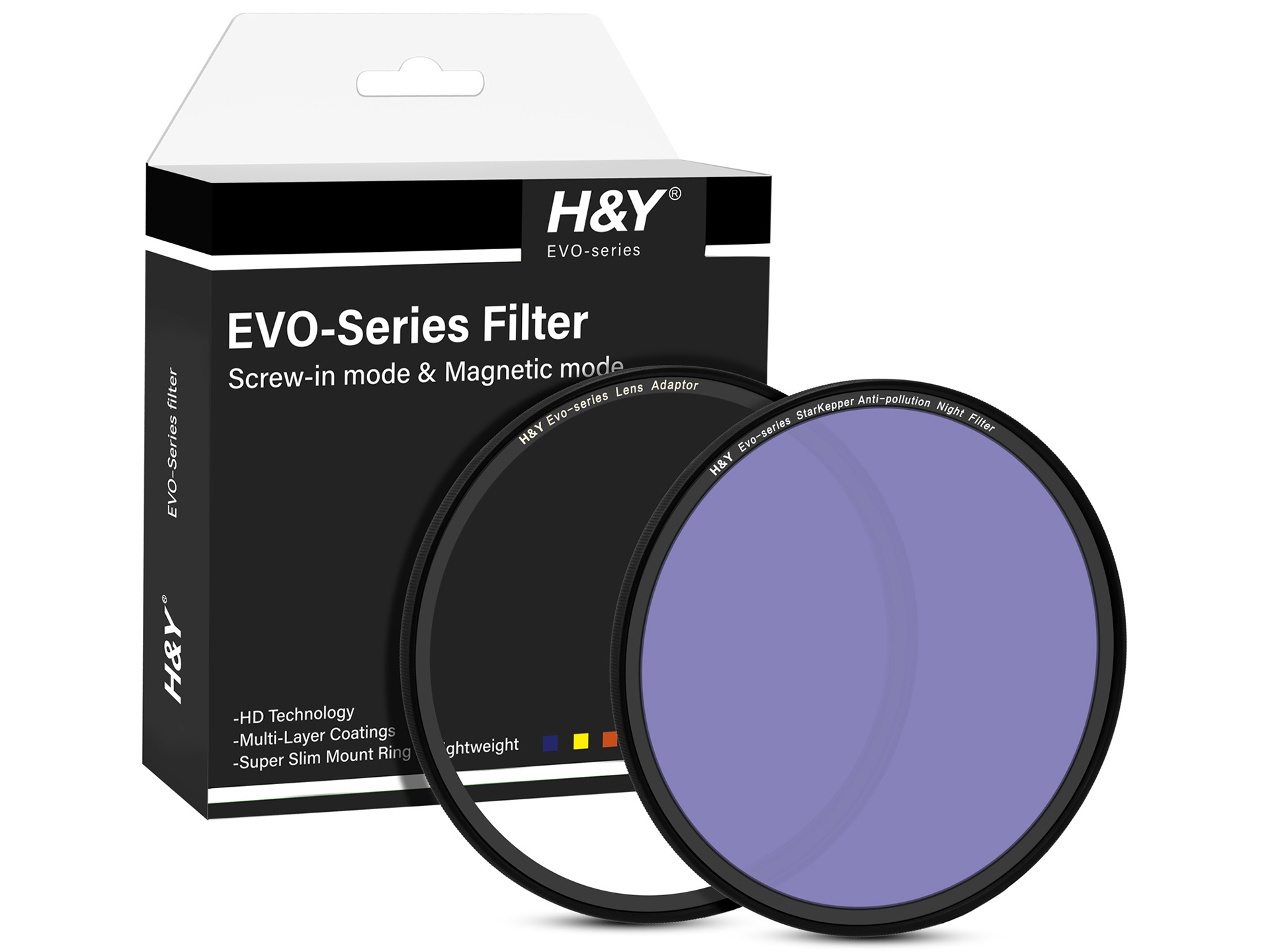 ノンエフモンスター&シェイプのセット 光害を低減するH&Y「EVO ナイトフィルター」に82mm・95mmが追加