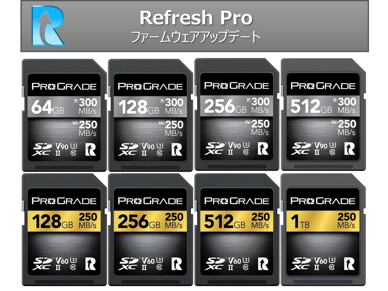 ProGrade Digital、SDXC UHS-IIメモリーカード「GOLD」「COBALT」の