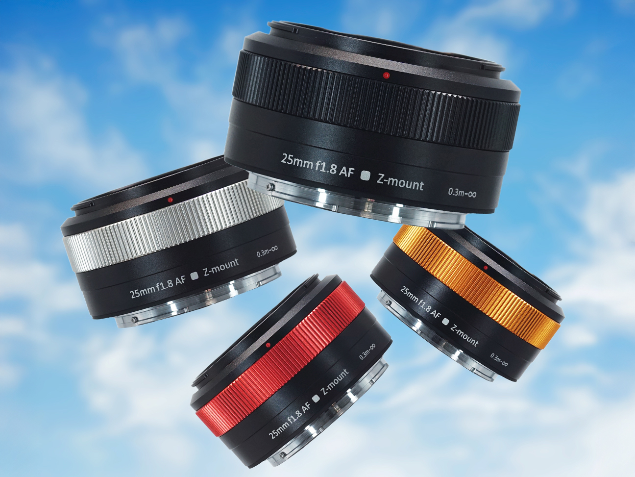ピントリングのカラーが選べる単焦点レンズ「SG-image AF 25mm