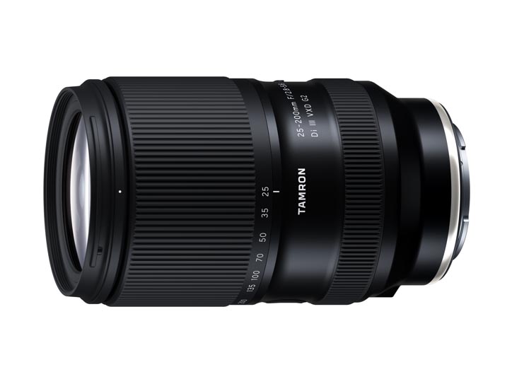 タムロンの高倍率ズームレンズ「25-200mm F/2.8-5.6 Di III VXD G2」が