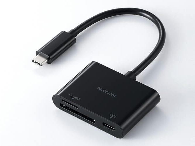 充電用USBコネクターを備えたSD/microSDカードリーダー - デジカメ Watch