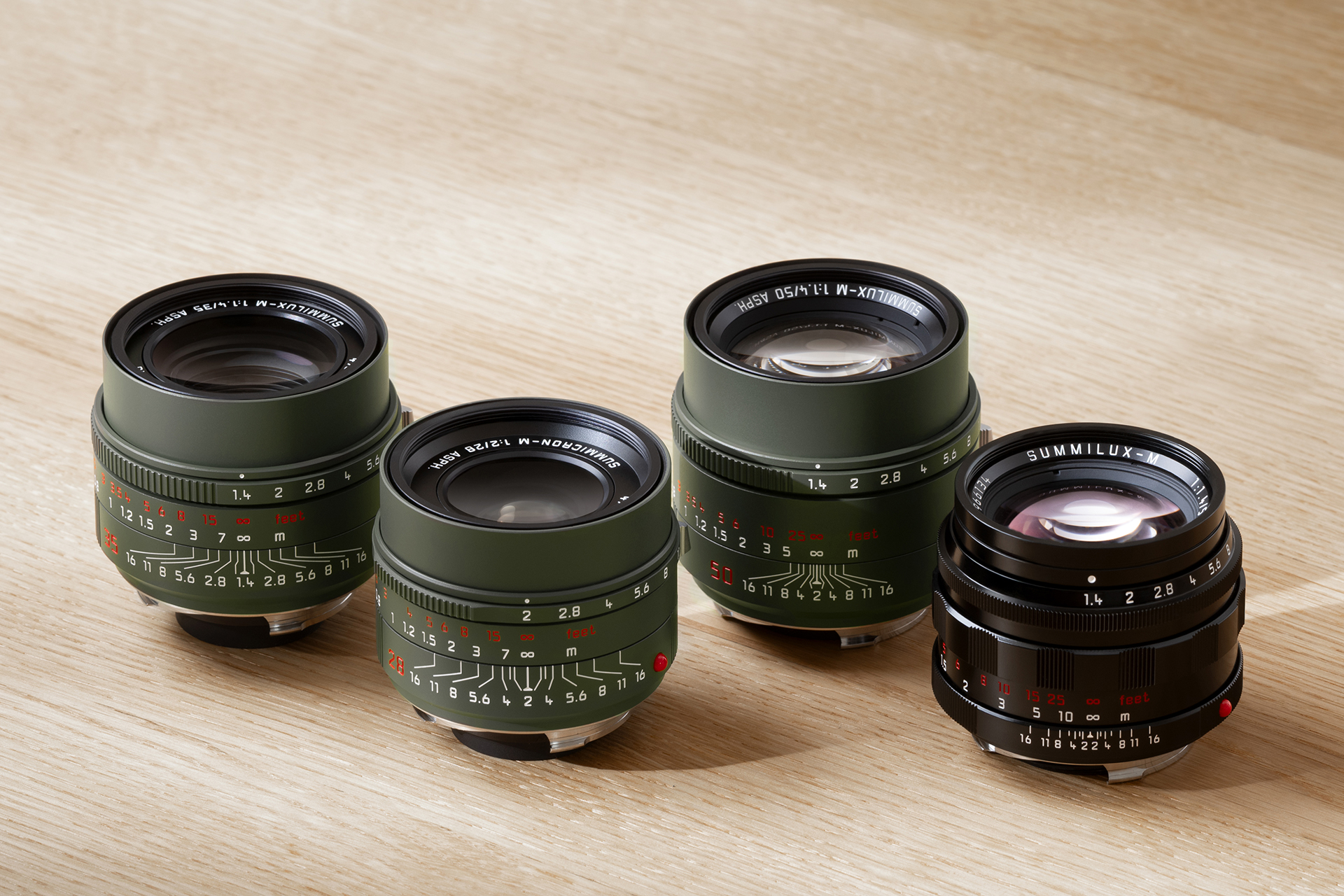 ライカ ズミルックスMなどにオリーブグリーンの「Safariエディション