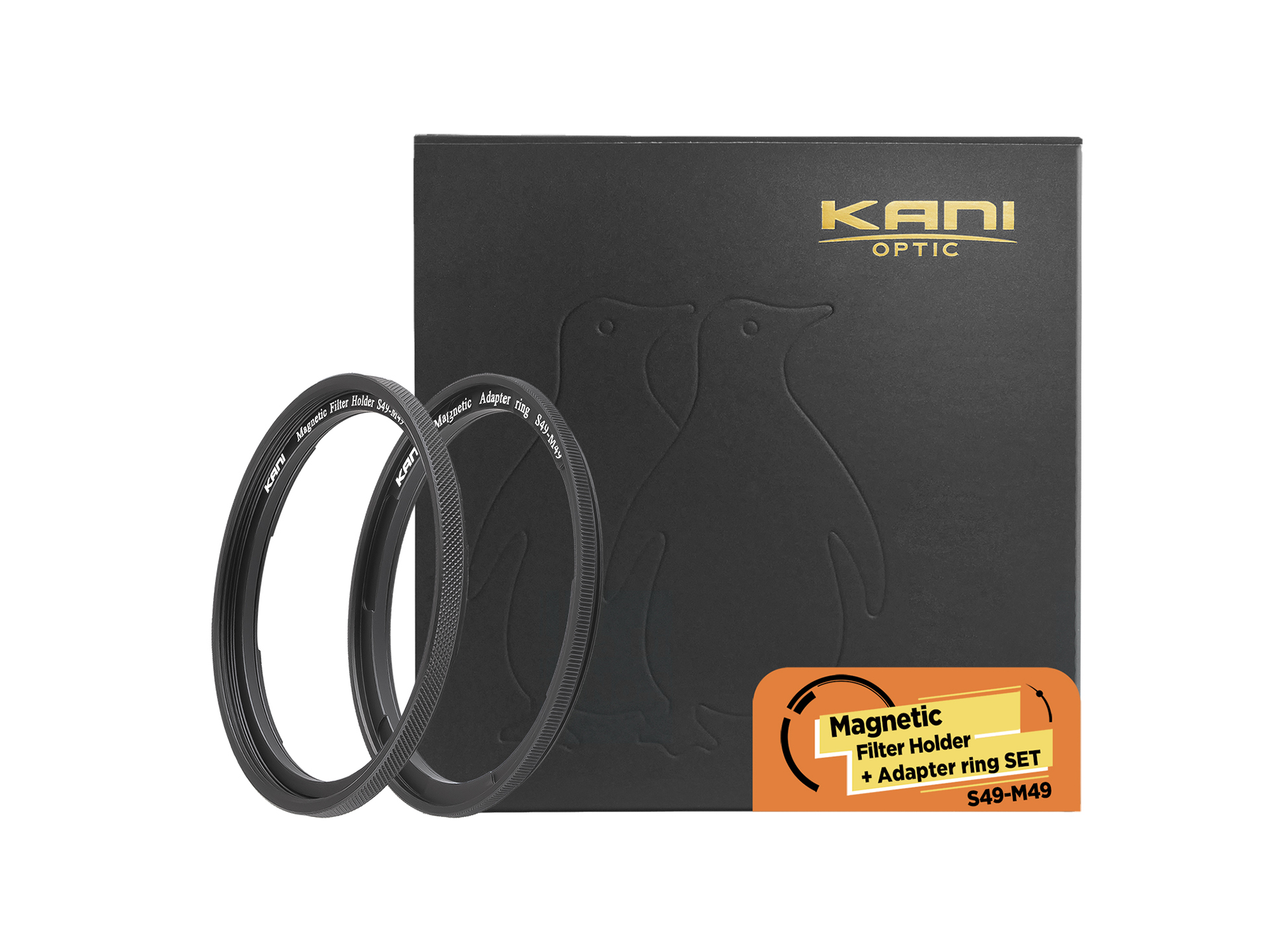 ねじ込み式の49mmフィルターをマグネット着脱式に　
