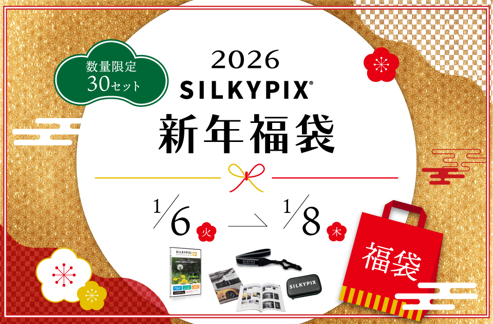 キャンペーン：RAW現像ソフト「SILKYPIX Pro12」が新年福袋に　ガイドブックやカメラストラップも　合計約1万3,000円安く