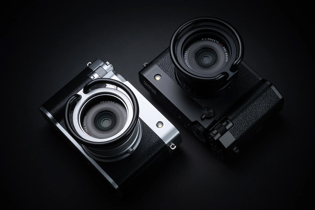 アルミ製の「GFX100RF」専用レンズガードとサムレスト　中判フィルムカメラ「GS645S」から着想　SQUAREHOODブランドから