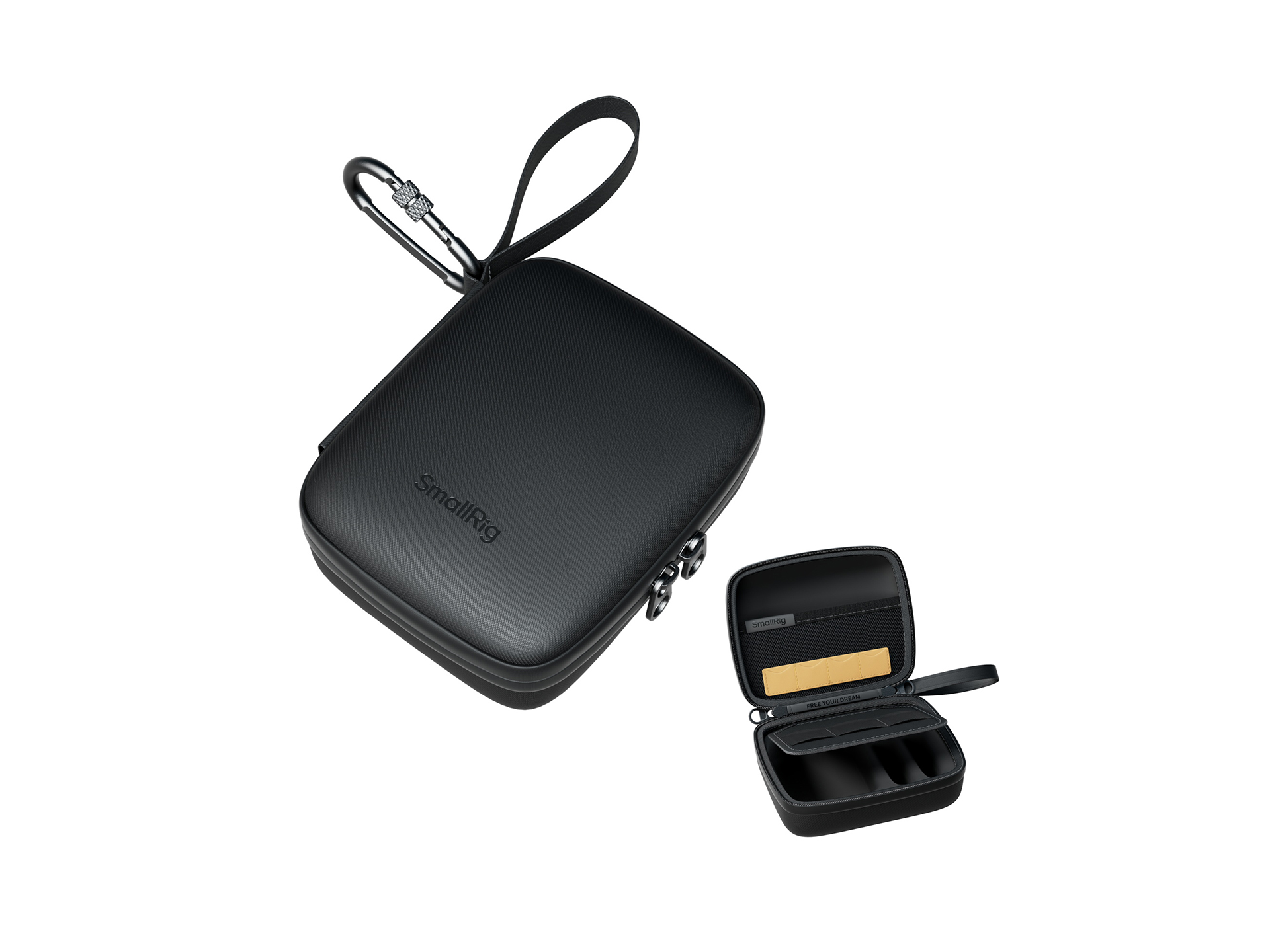 本体とアクセサリーをまとめて持ち運べる、SmallRigのアクションカメラ用バッグ　Osmo Action 6、Insta360 Ace Pro 2などに対応　バックパックへの吊り下げも可能